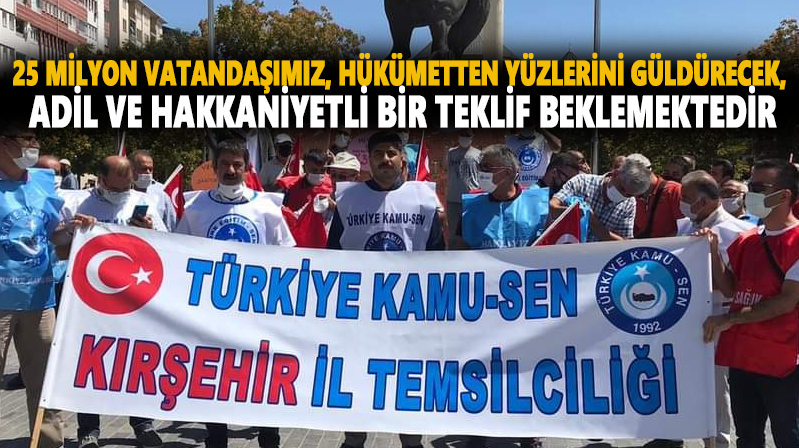 Türk Kamu-Sen Başkanı Karagül: 25 milyon vatandaşımız, Hükümetten yüzlerini güldürecek, adil ve hakkaniyetli bir teklif beklemektedir