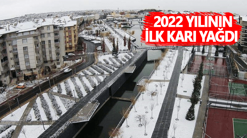 2022 yılının ilk karı yağdı