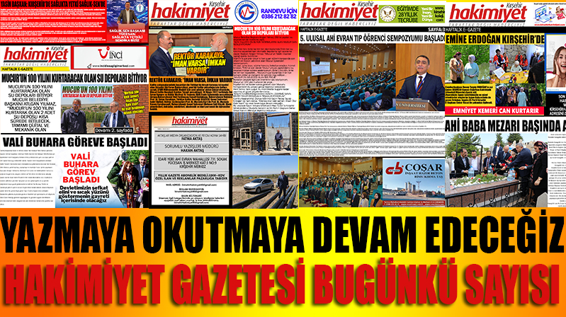 20.05.2022 Kırşehir Hakimiyet Gazetesi