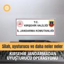 Kırşehir Jandarmadan uyuşturucu operasyonu