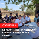 AK Parti Kırşehir Teşkilatı sahada
