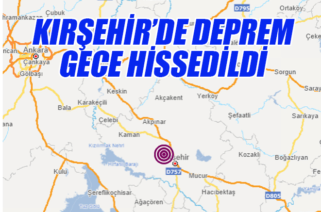 Kırşehir’de deprem
