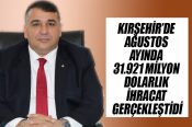 Kırşehir TSO Başkanı Mustafa Yılmaz: İhracat rakamlarımız rekora doğru koşuyor… 