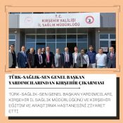 Türk-Sağlık-Sen Genel Başkan Yardımcıları, Kırşehir’de