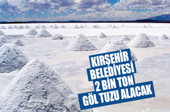 Kırşehir Belediyesi 2 bin ton tuz alacak