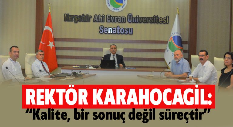 Rektör Karahocagil, ilk toplantısını yaptı