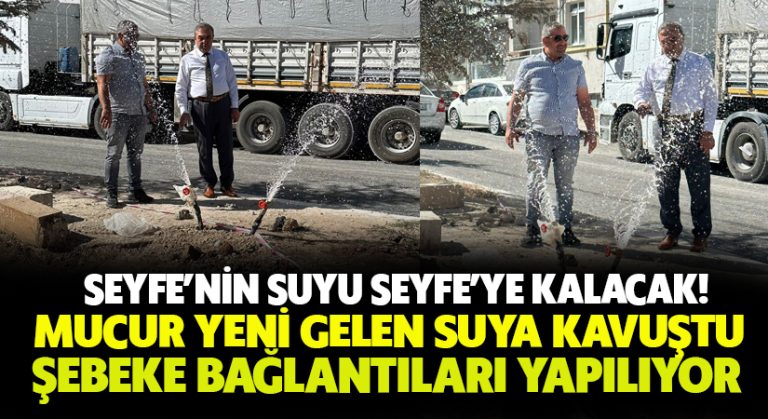Mucur yeni suyuna kavuşuyor