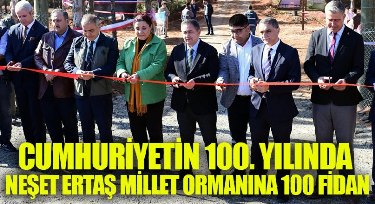 Cumhuriyetin 100. Yılında Neşet Ertaş Millet Ormanına 100 Fidan