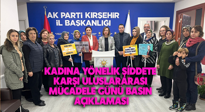 KADINA YÖNELİK ŞİDDETE KARŞI ULUSLARARASI MÜCADELE GÜNÜ BASIN AÇIKLAMASI YAPILDI