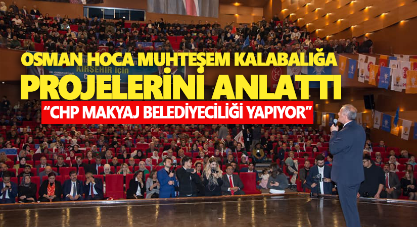 Cumhur İttifakı Belediye Başkan Adayı Arslan, projelerini açıkladı