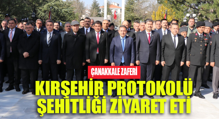 Çanakkale Zaferi’nde protokol Şehitlikteki programa katıldı