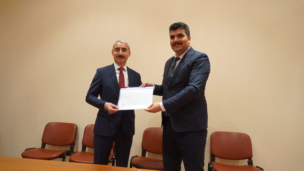 Özbağ Belediye Başkanı İsmail Çanakcı, mazbatasını aldı