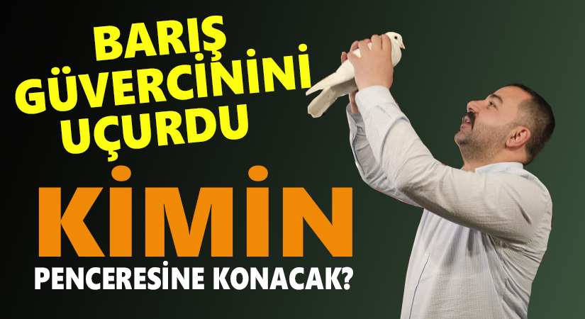İYİ Parti Kırşehir İl Başkanı Zafer Satılmış, barış güvercinini uçurdu