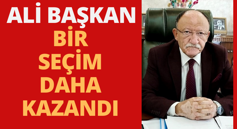 Mucur Belediye Başkanı Ali Şahin, bir seçim daha kazandı