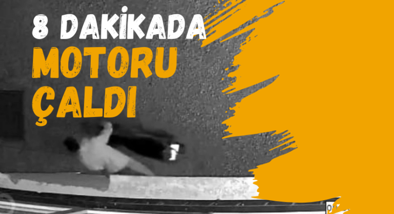 Kırşehir’de 8 dakika içinde motor hırsızlığı