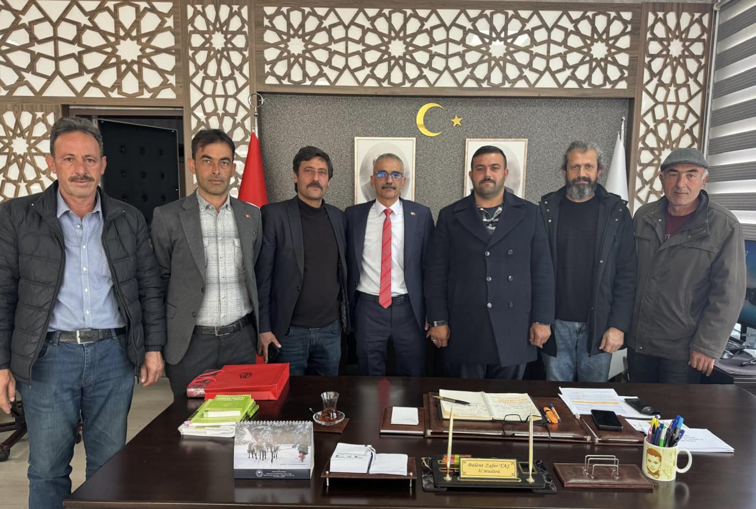 Köy muhtarlarından Tarım İl Müdürü Taş’a ziyaret