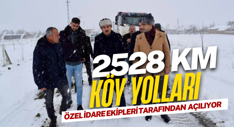 2 bin 528 km köy yolları açılıyor