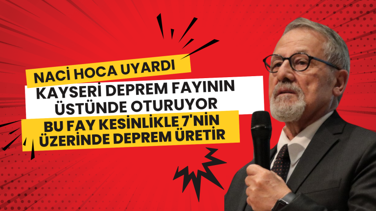 Kayseri deprem fayının tam üstünde oturuyor