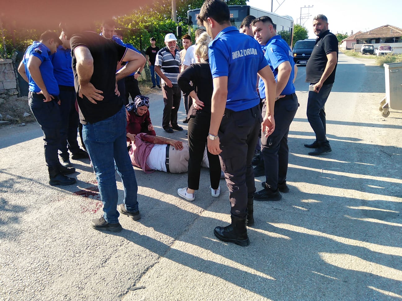 Hızırağa yolunda kaza 1 yaralı