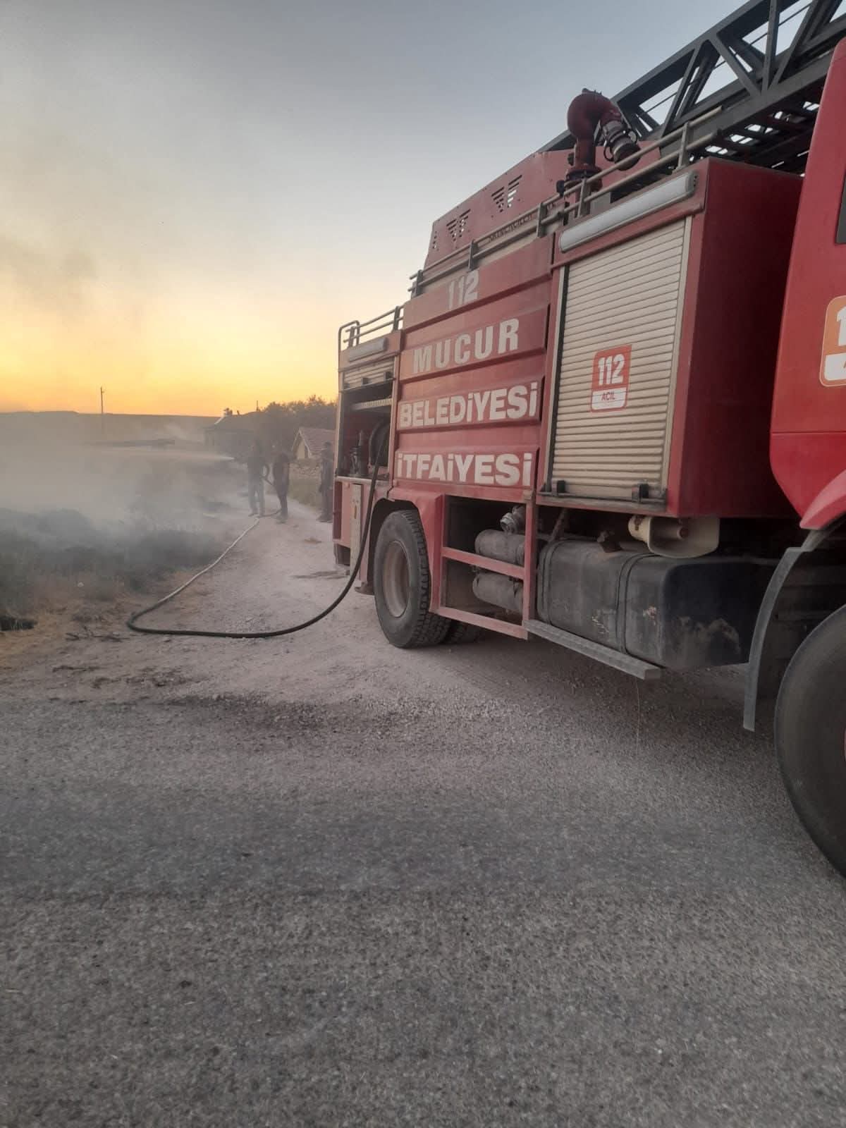 BAZLAMAÇ  KÖYÜNDE YANGIN ÇIKTI