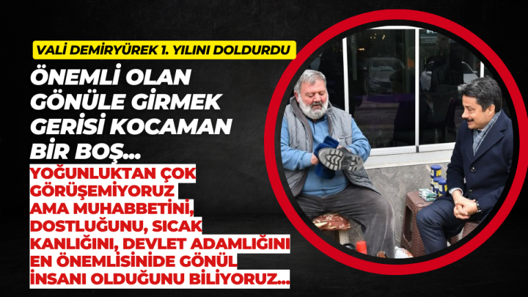 KIRŞEHİR VALİSİ DEMİRYÜREK, 1. YILINI DOLDURDU