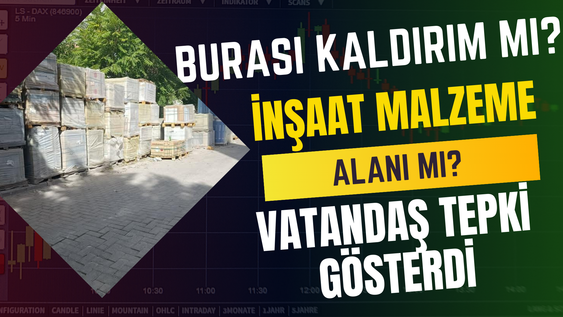 KALDIRIM İŞGALİNE VATANDAŞ TEPKİ KOYUYOR