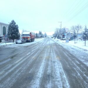 Akçakent’de kar yağışlı