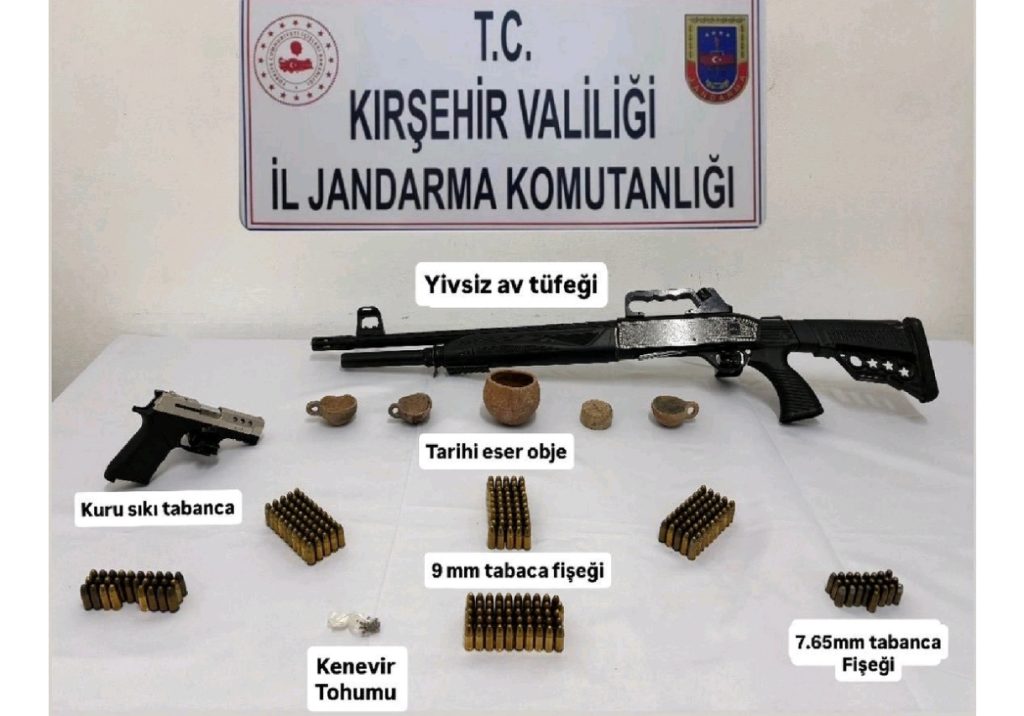 Çiçekdağı’da bir eve operasyon yapıldı