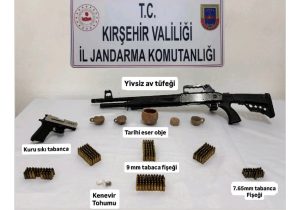 Çiçekdağı’da bir eve operasyon yapıldı