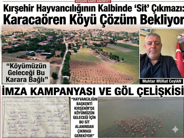 Kırşehir Hayvancılığının Kalbinde “Sit” Çıkmazı: Karacaören Köyü Çözüm Bekliyor