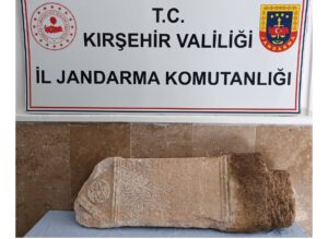 Mucur’da Tarihi Eser Operasyonu: Roma Dönemine Ait Mezar Taşı Bulundu