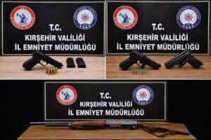 Kırşehir’de Ruhsatsız Silah Operasyonu: 3 Şüpheli Hakkında İşlem Başlatıldı